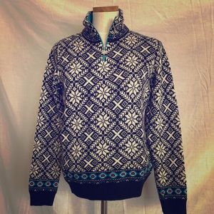 Telluride:❄️Wool-blend ski sweater❄️:1/4 zip